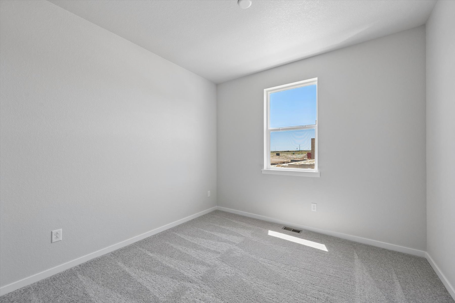 A room with a window.