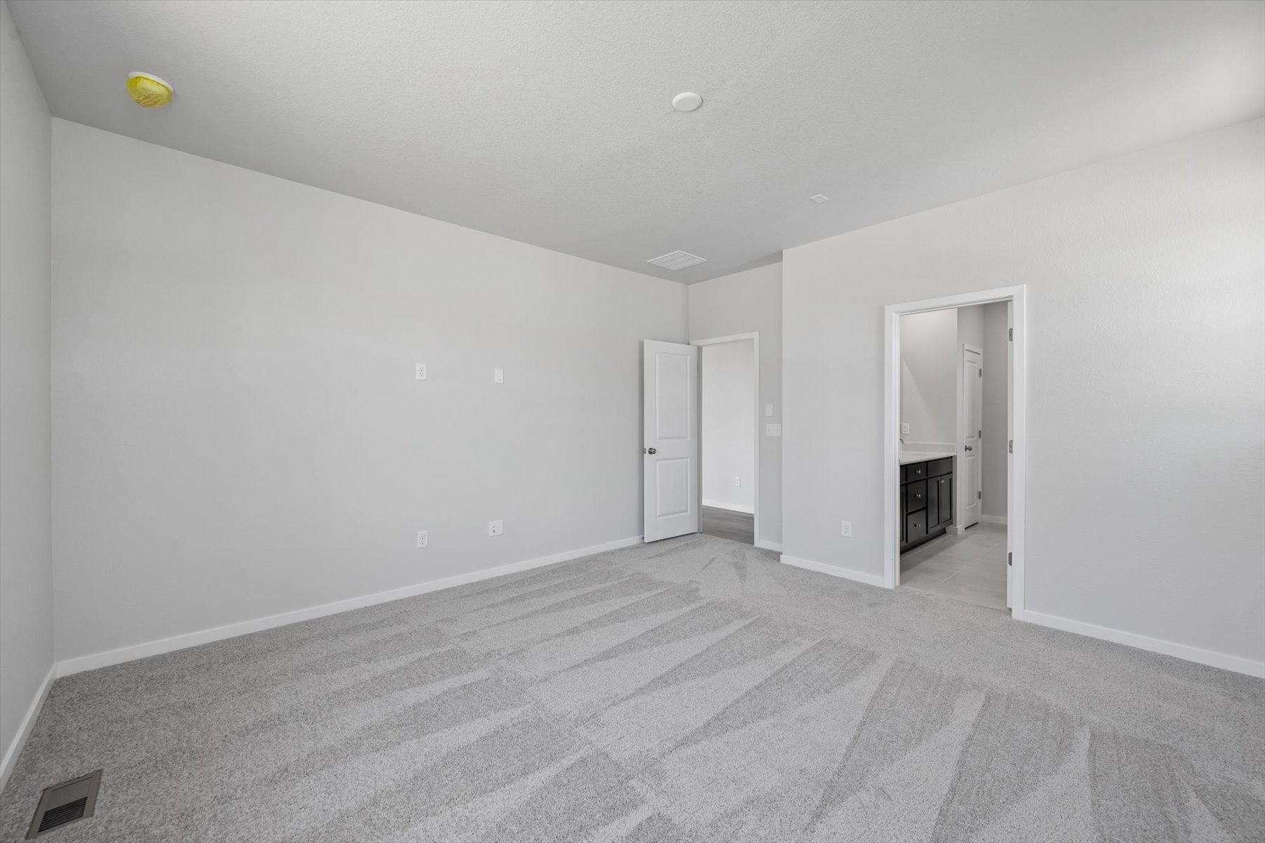 A room with white walls.