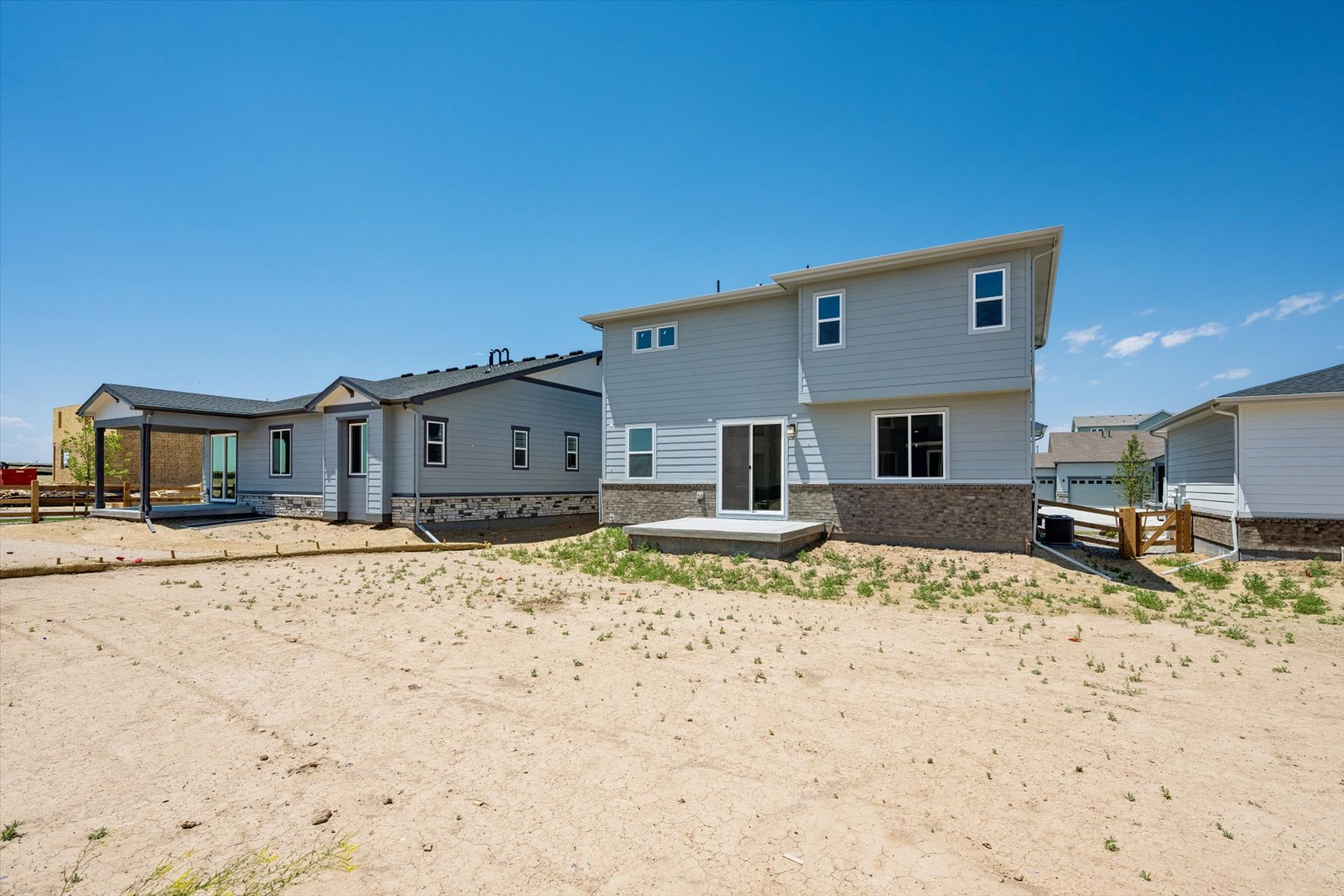 A row of houses.