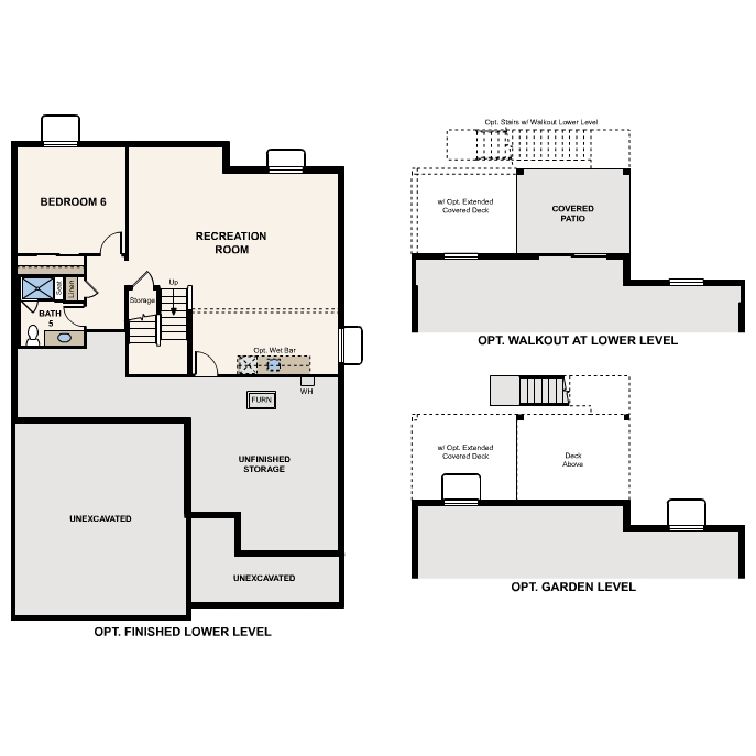 Diagram, engineering drawing. Roosevelt Floorplan, Basement Options