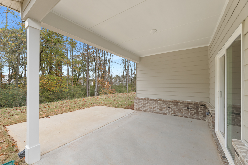 A walkway outside a building.