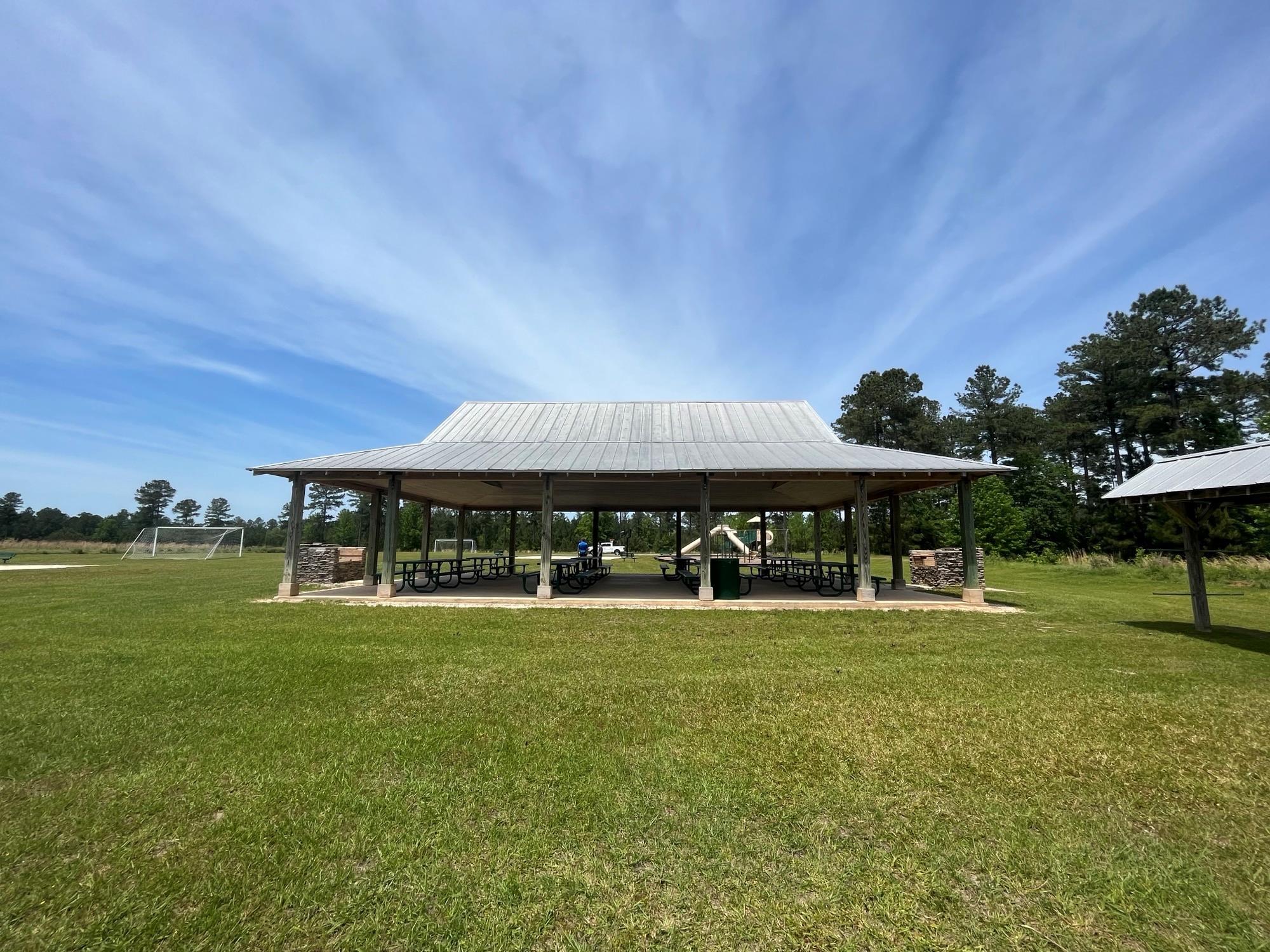 A covered area with a covered area.