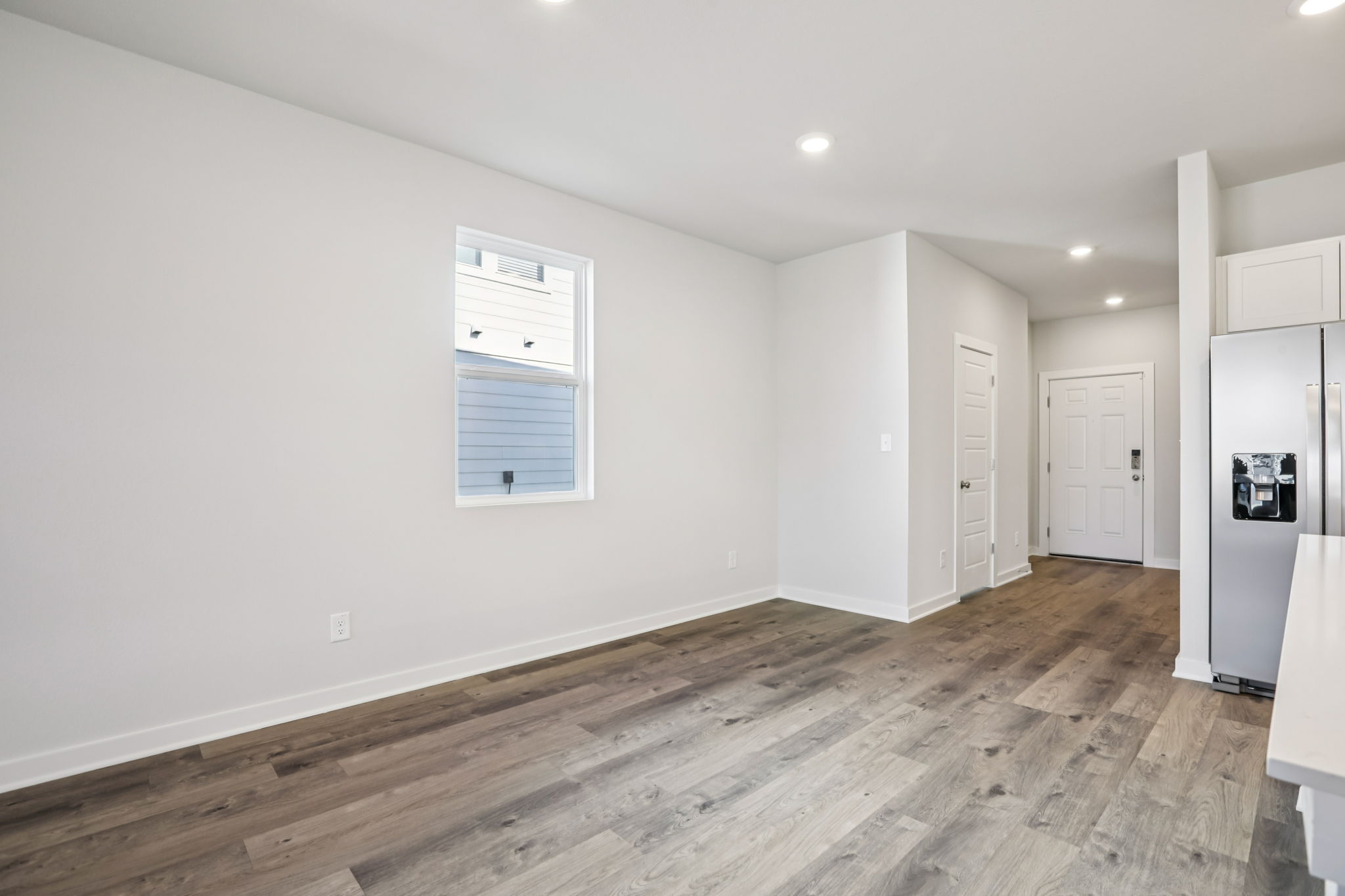 A room with white walls.