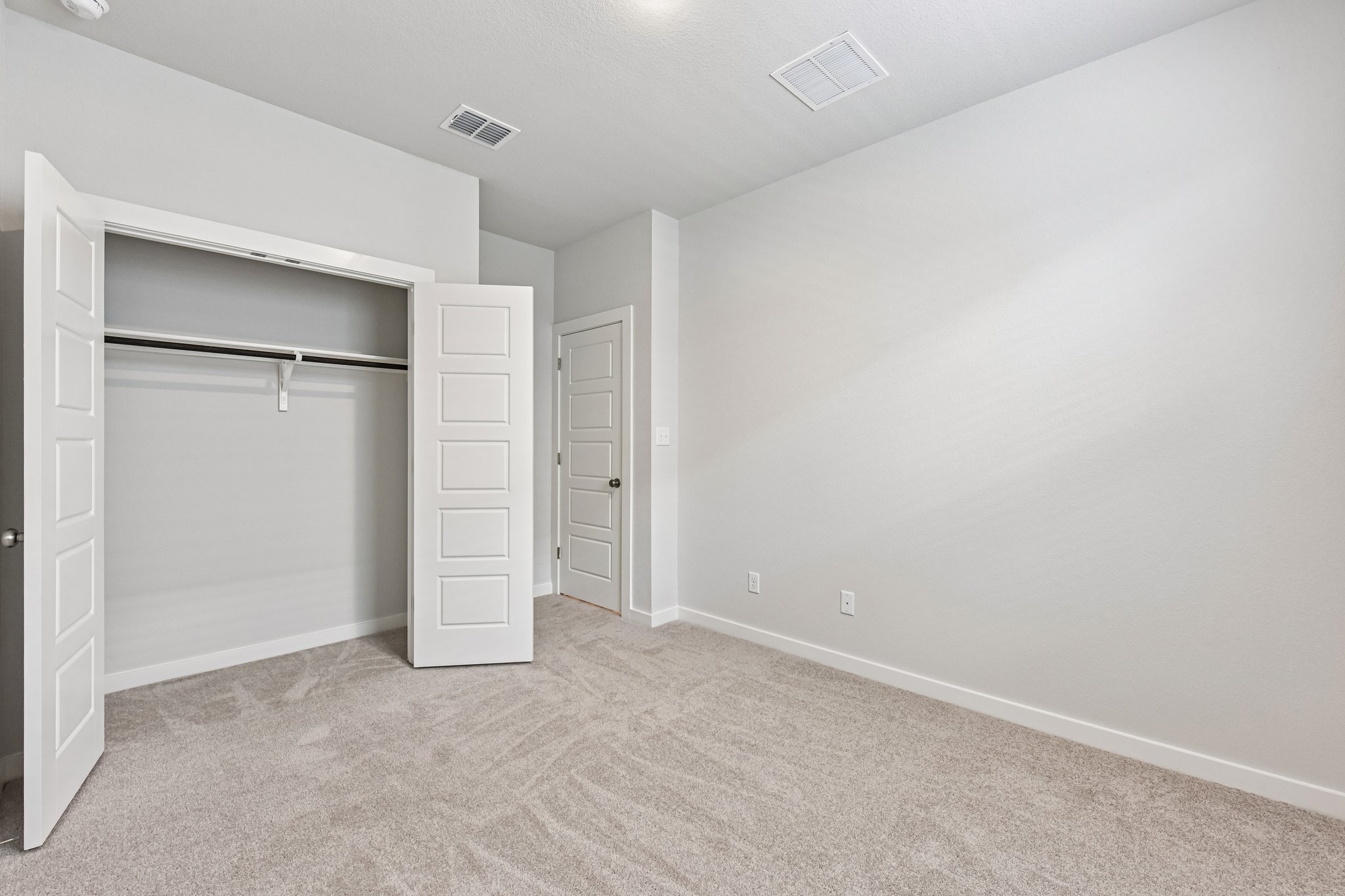 A room with white walls.