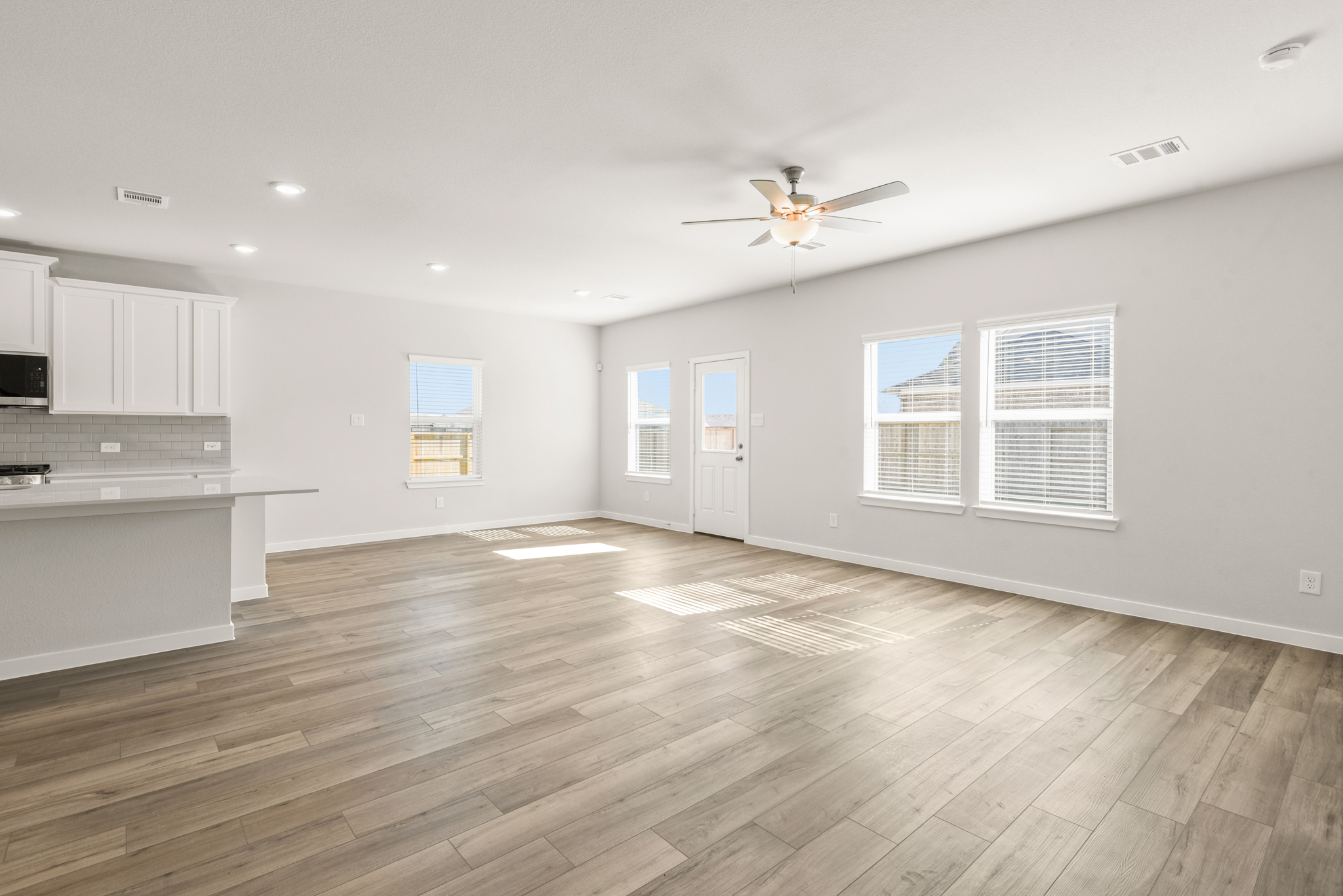 A large empty kitchen.
