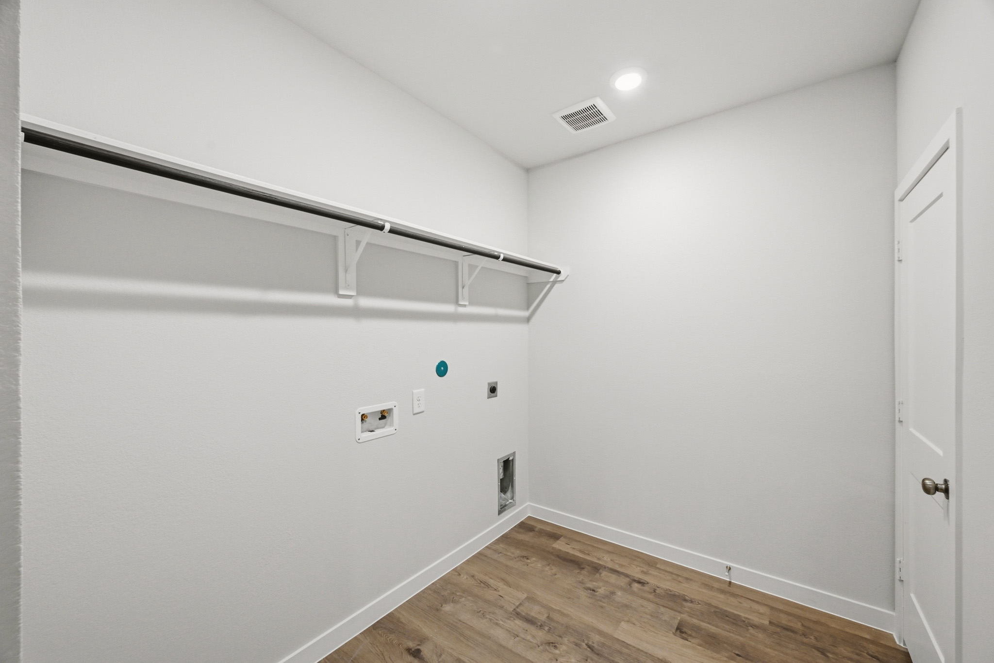 A room with white walls.