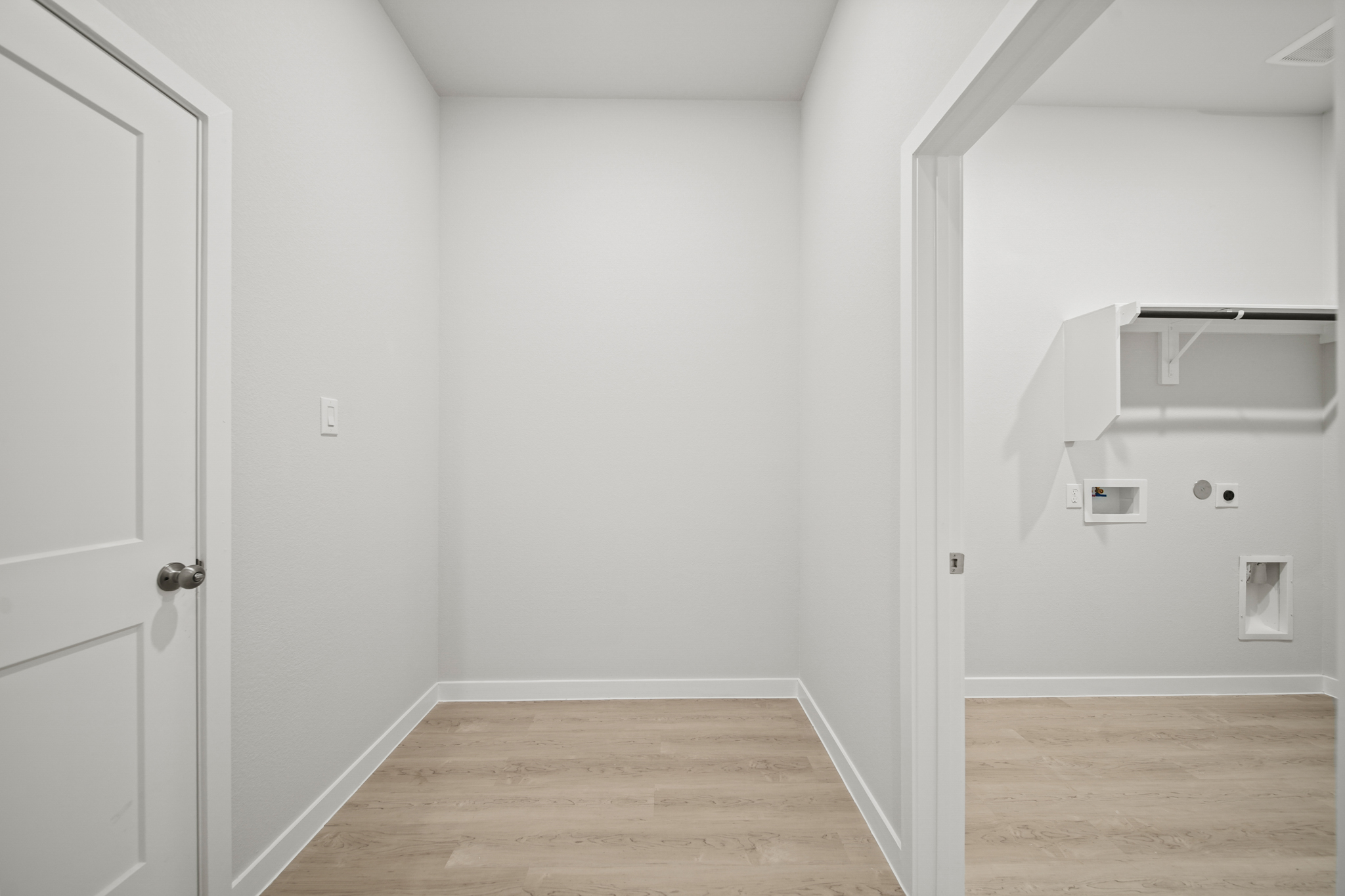 A room with white walls.