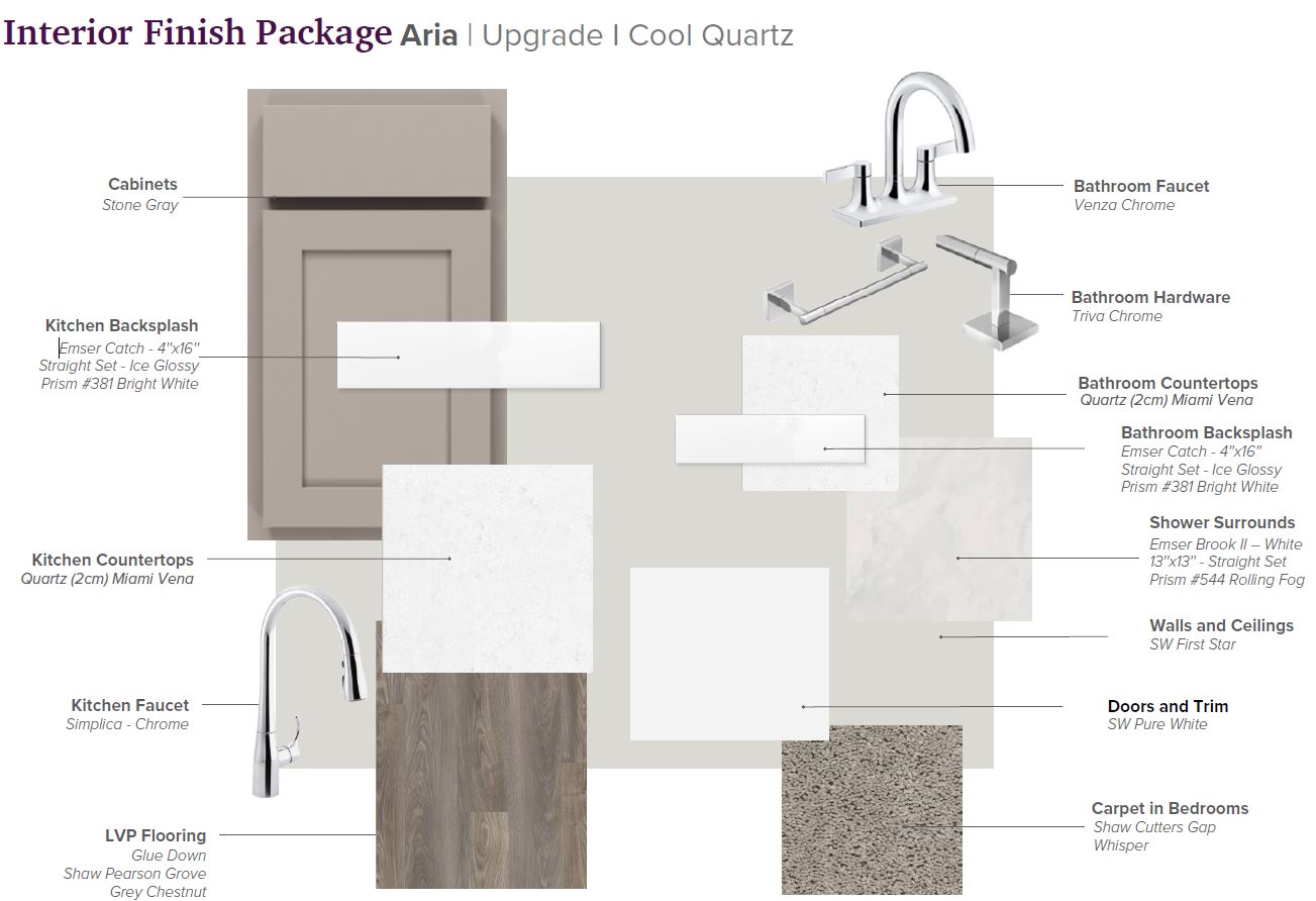 SA Interior Packages Aria Upgrade - Cool - Gray Cab - Quartz Miami Vena