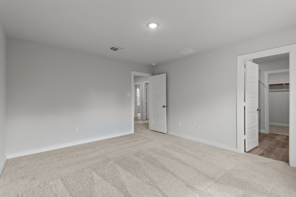 A room with white walls.