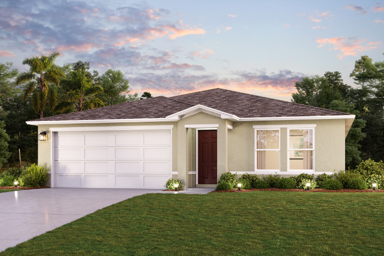 The Enclave at Scenic Terrace one-story stucco Quail Ridge Plan Elevation A