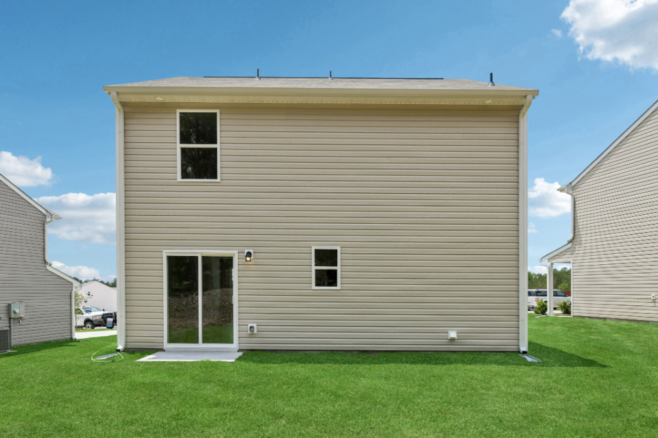 A house with a garage.
