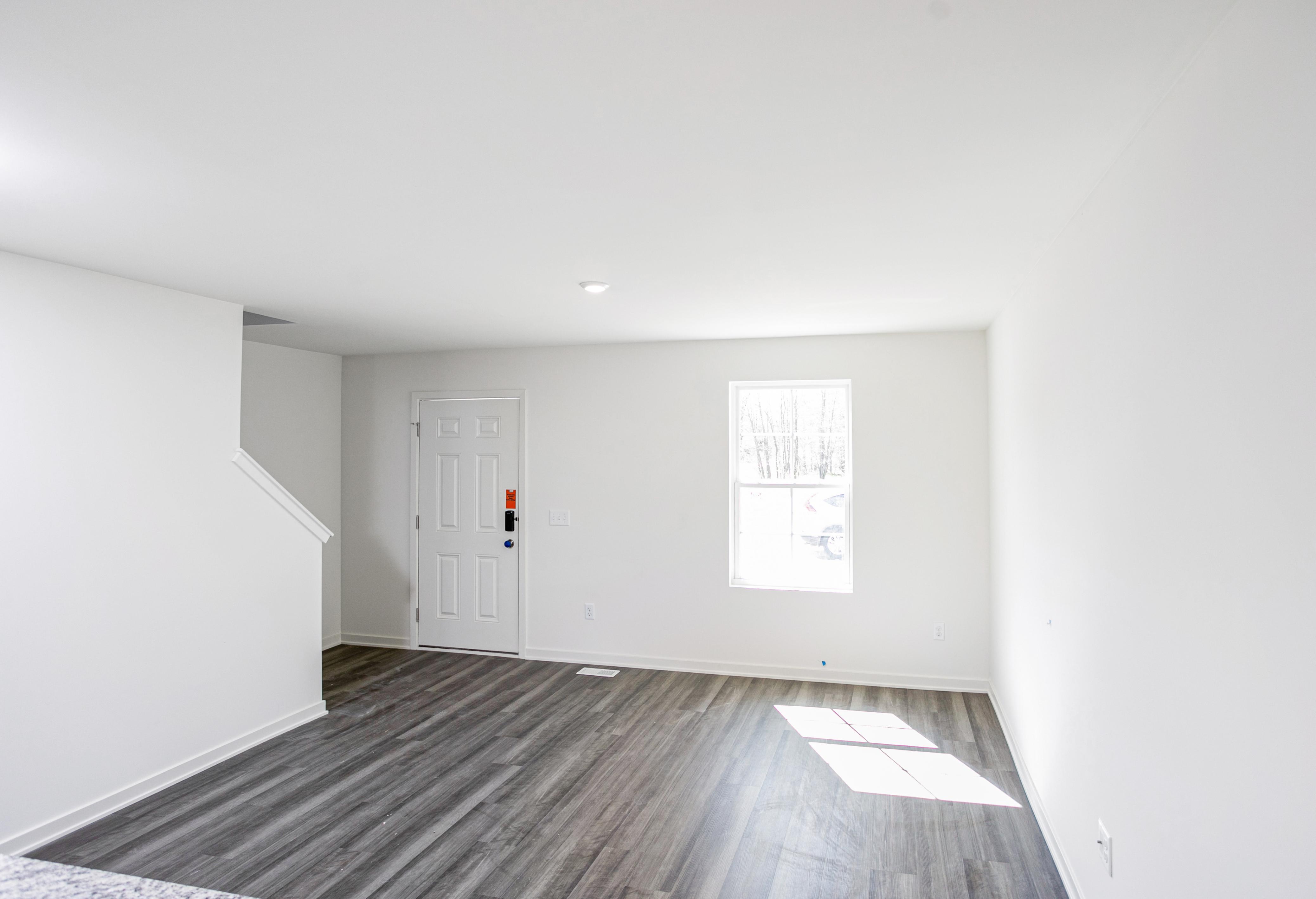 A room with white doors.
