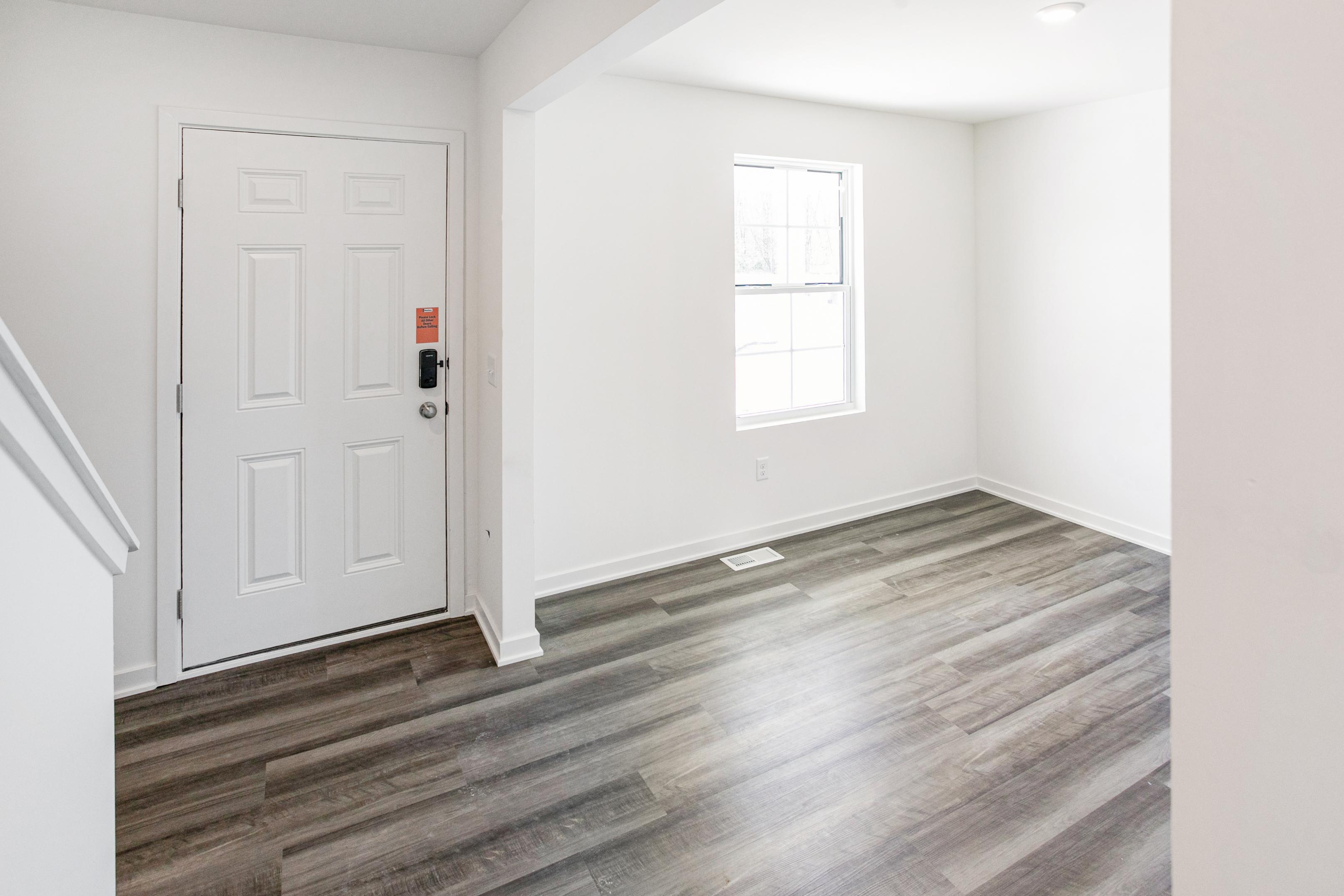 A room with white doors.